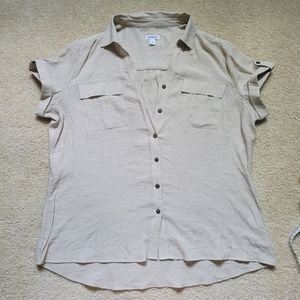 Dressbarn Westport Button Up Top